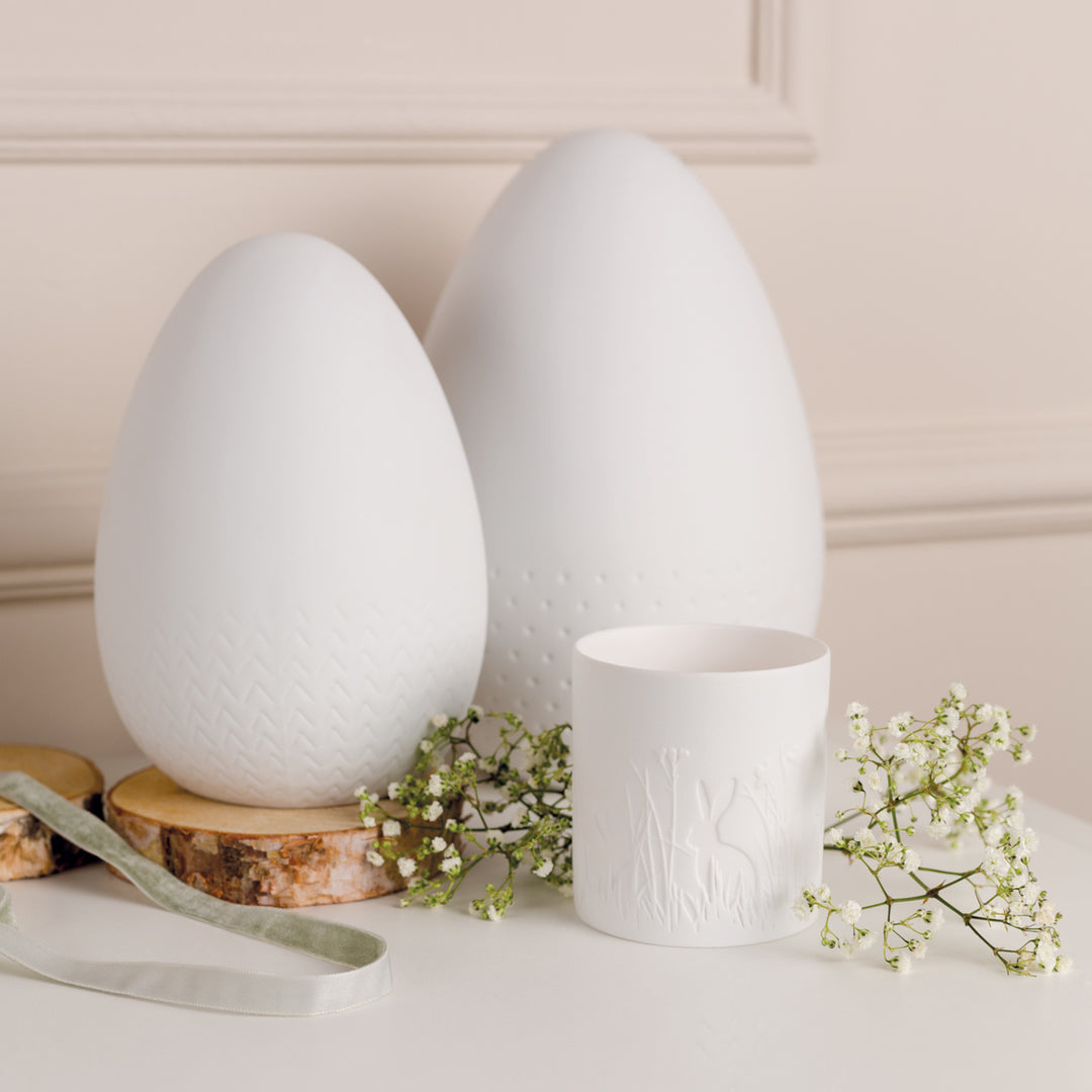 Magnifique photophore avec éclairage LED- plume de paon avec paillettes dorées