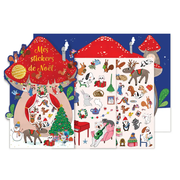 Mes Stickers de Noël – Le Champignon de Noël - Cartes d'Art