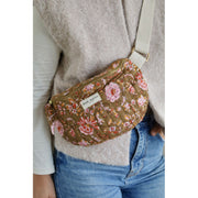 sac banane motif fleuri block print - BINDI ATELIER - La Boite à Bonheur BAYEUX