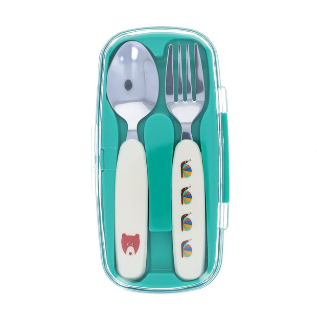 Set de Couverts avec Etui – Animaux de la Forêt - Pause Goûter - Le Petit Souk