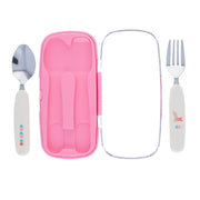 set couverts enfant lapin rose chichi pompon - Le Petit Souk