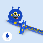 stylo effacable bleu monstre legami - La Boite à Bonheur