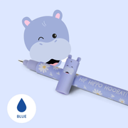 stylo effaçable hippopotame encre bleue LEGAMI - La Boite à Bonheur