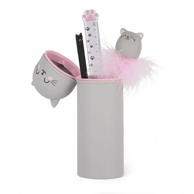 Trousse école 2 En 1 Silicone Capybara Kawaii - Réversible, étanche, Pour Stylos, Cadeau Enfant