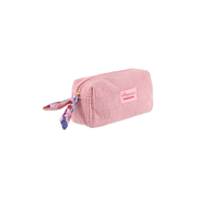 trousse maquillage rose en velours côtelé amour toujours de DLP