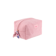 trousse de toilette en velours côtelé rose amour toujours - DLP