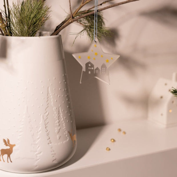 vase porcelaine Noël Paysage d'Hiver RADER - La Boite à Bonheur