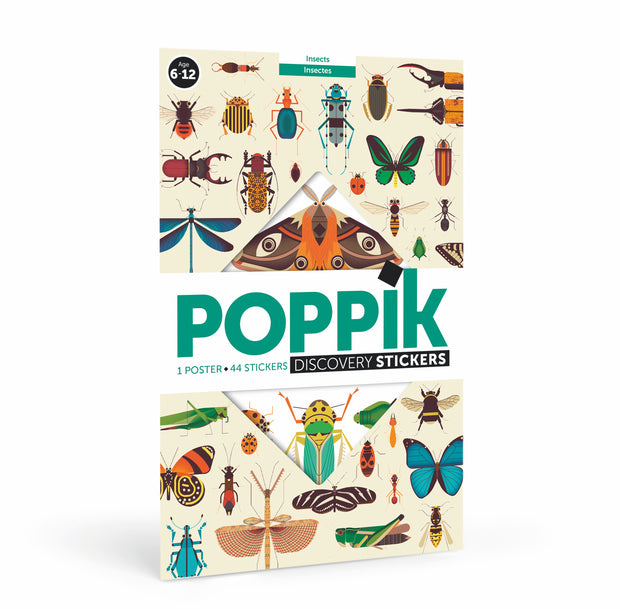 Poster Stickers Insectes Poppik - La Boite à Bonheur 