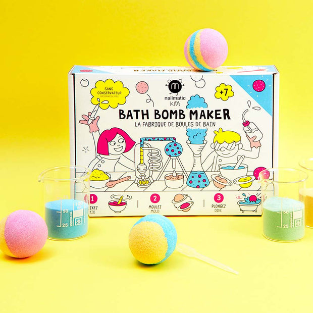 kit enfant pour fabriquer des boules de bain effervescentes nailmatic