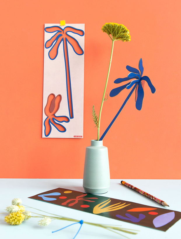 carte postale 3D fleur palma studio roof - La Boite à Bonheur