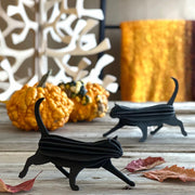 chat noir en bois 3D LOVI - La Boite à Bonheur