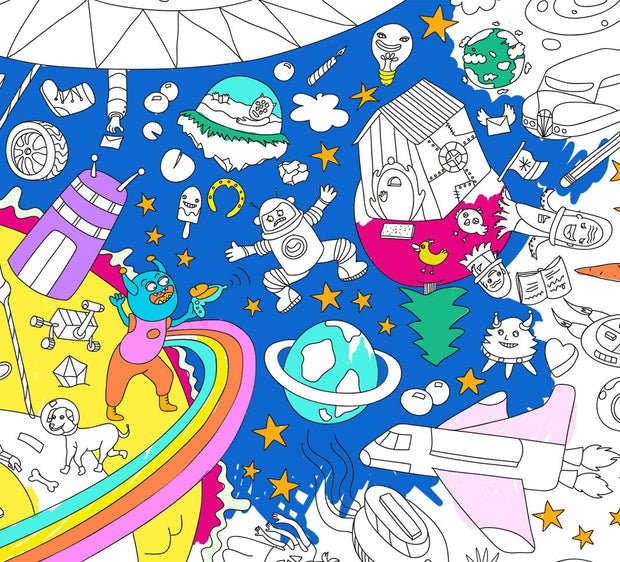 Fantastic - Coloriage XXL OMY Design and Play pour chambre enfant - Les  Enfants du Design