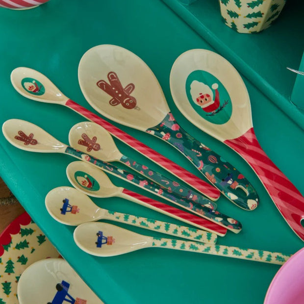 cuillères en mélamine RICE motif noël - La Boite à Bonheur