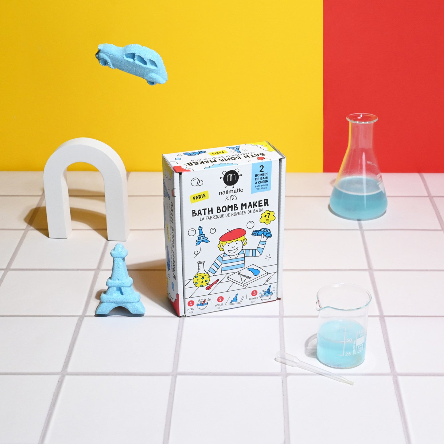 Kit DIY Bombes de Bain Paris - Nailmatic pour les Enfants – La