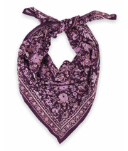 foulard block print bindi atelier violet - La Boite à Bonheur