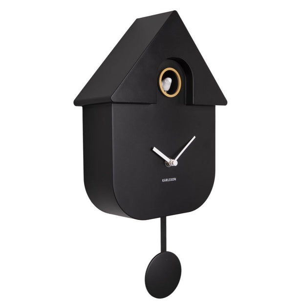 horloge coucou moderne noir karlsson - La Boite à Bonheur