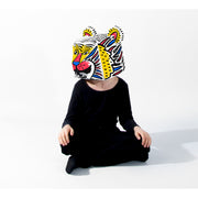 masque 3D tigre à construire et colorier  OMY - La Boite à Bonheur