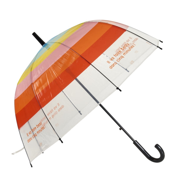 parapluie transparent arc-en-ciel DLP