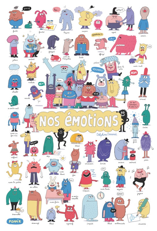 poster stickers POPPIK les émotions - La Boite à Bonheur