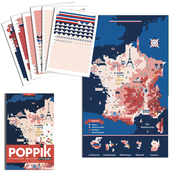 Poster Stickers France Poppik - La Boite à Bonheur 
