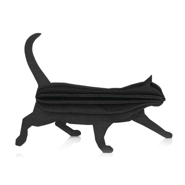 chat noir en bois LOVI - La Boite à Bonheur