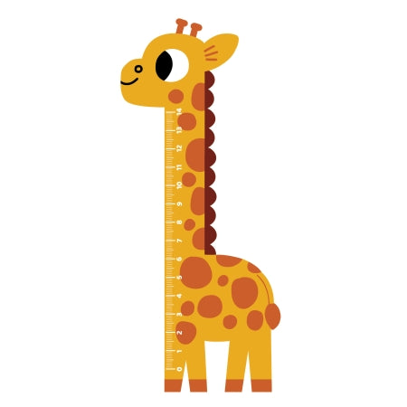 règle en bois en forme de girafe