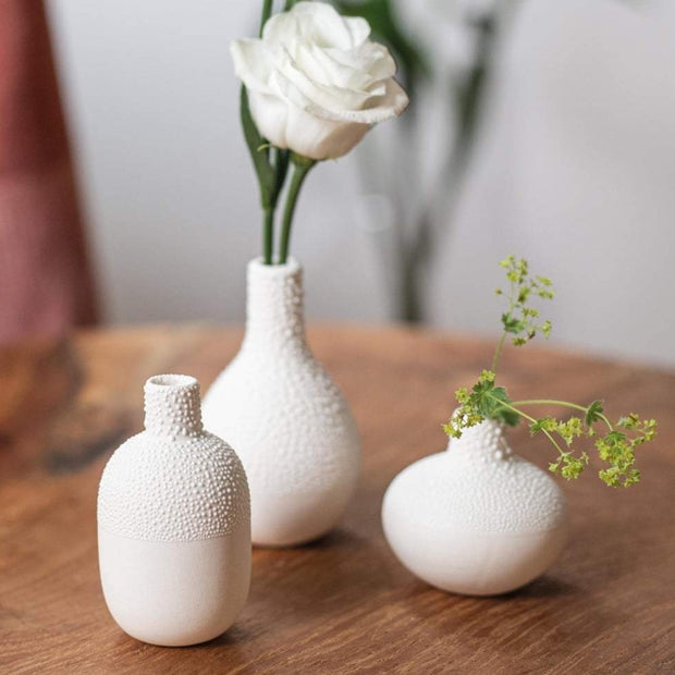 set de 3 petits vases perlés en porcelaine RADER - La Boite à Bonheur