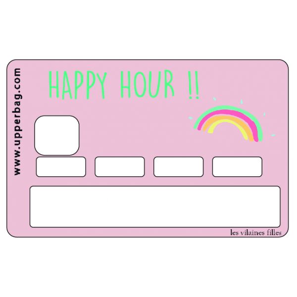 Sticker de Carte Bleue "Happy Hour" - La Boite à Bonheur 