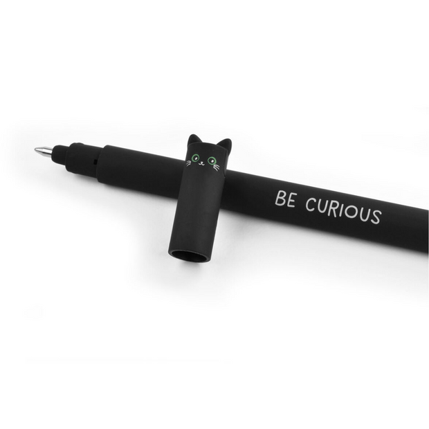 stylo encre noire effaçable chat legami