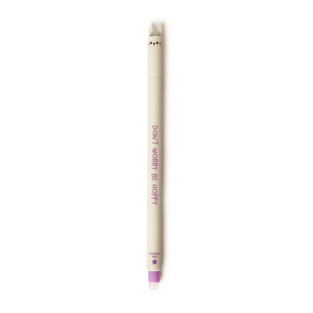 stylo lapin à encre effaçable couleur violet LEGAMI - La Boite à Bonheur